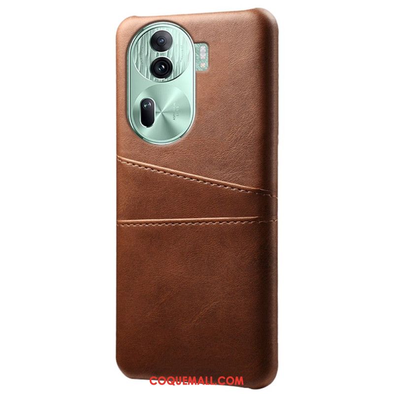 Coque Oppo Reno 11 Pro 5G Effet Cuir Porte-Cartes