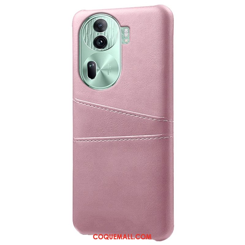 Coque Oppo Reno 11 Pro 5G Effet Cuir Porte-Cartes