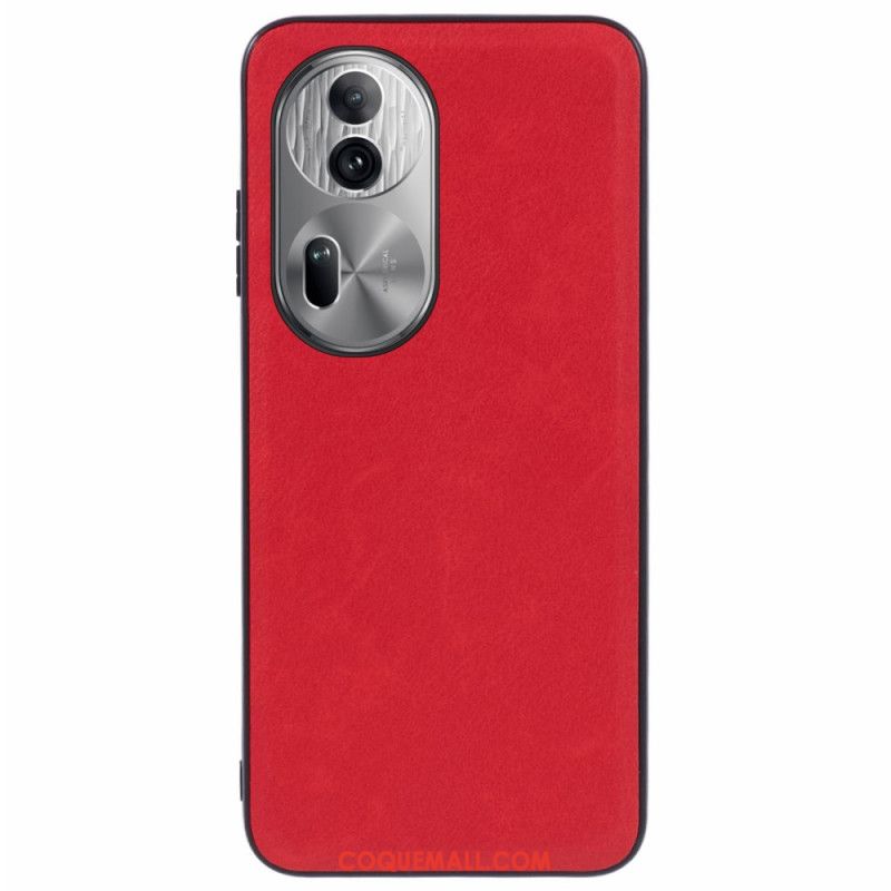 Coque Oppo Reno 11 Pro 5G Effet Cuir Rétro