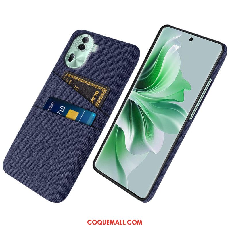 Coque Oppo Reno 11 Pro 5G Porte-Cartes Tissu