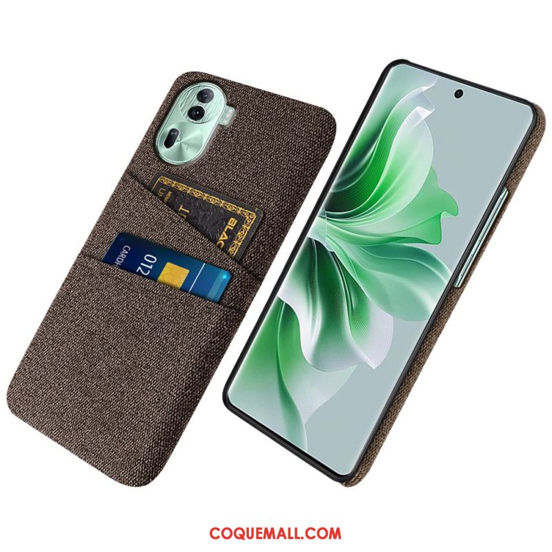 Coque Oppo Reno 11 Pro 5G Porte-Cartes Tissu