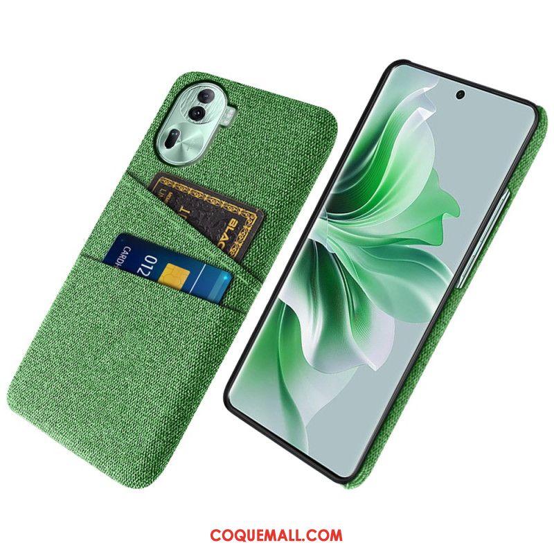 Coque Oppo Reno 11 Pro 5G Porte-Cartes Tissu