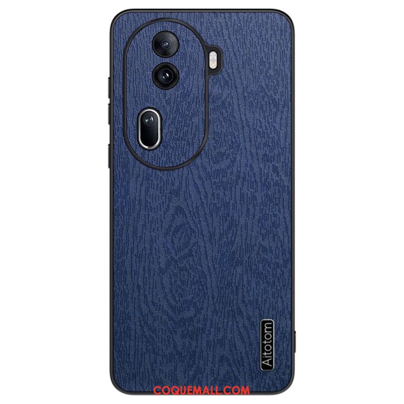 Coque Oppo Reno 11 Pro 5G Simili Cuir Effet Bois