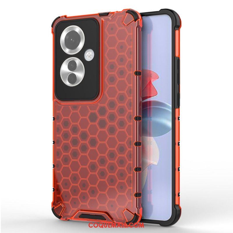 Coque Oppo Reno 11F Nid d'Abeille