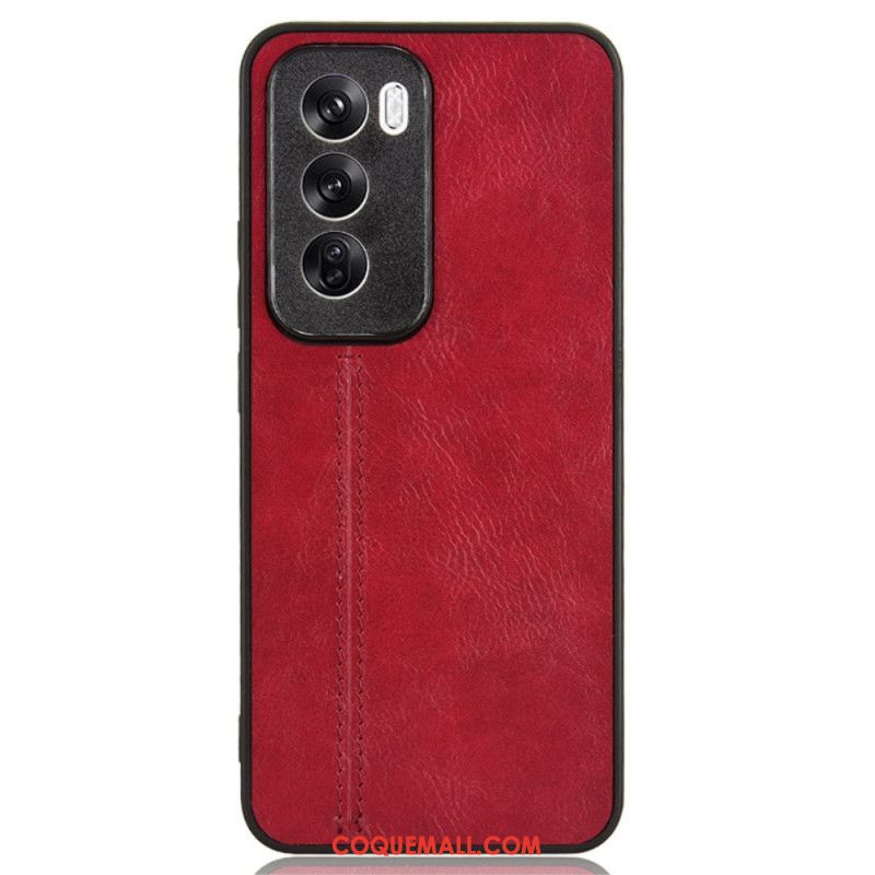 Coque Oppo Reno 12 5G Simili Cuir Couture