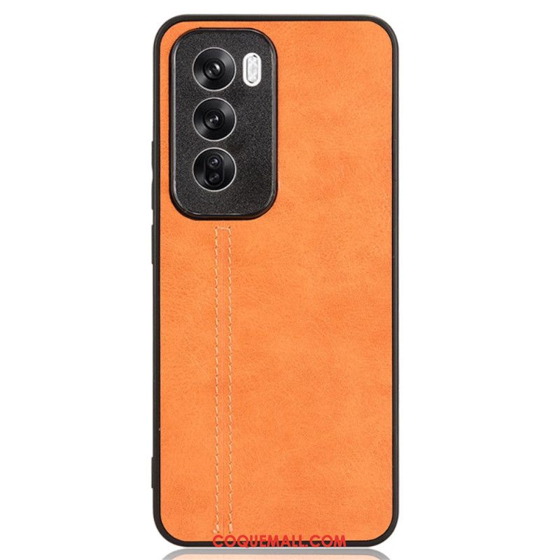 Coque Oppo Reno 12 5G Simili Cuir Couture