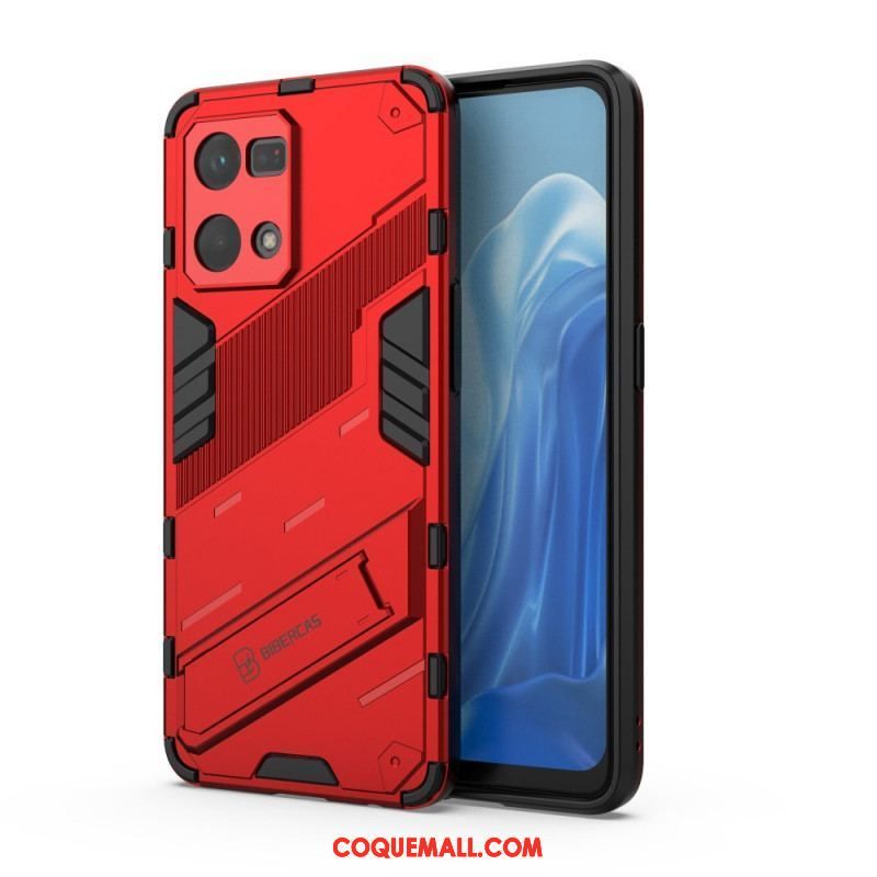 Coque Oppo Reno 7 Support Amovible Deux Positions Mains Libres