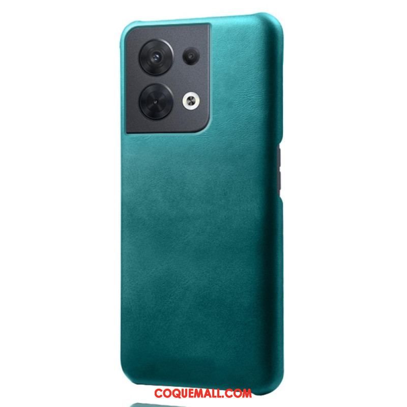 Coque Oppo Reno 8 Effet Cuir