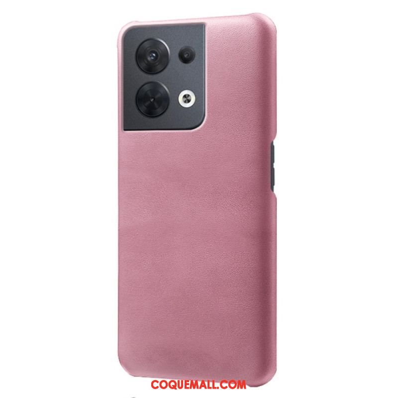 Coque Oppo Reno 8 Effet Cuir