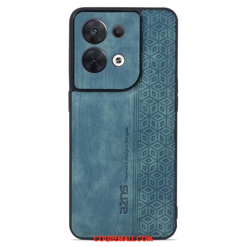 Coque Oppo Reno 8 Effet Cuir AZNS