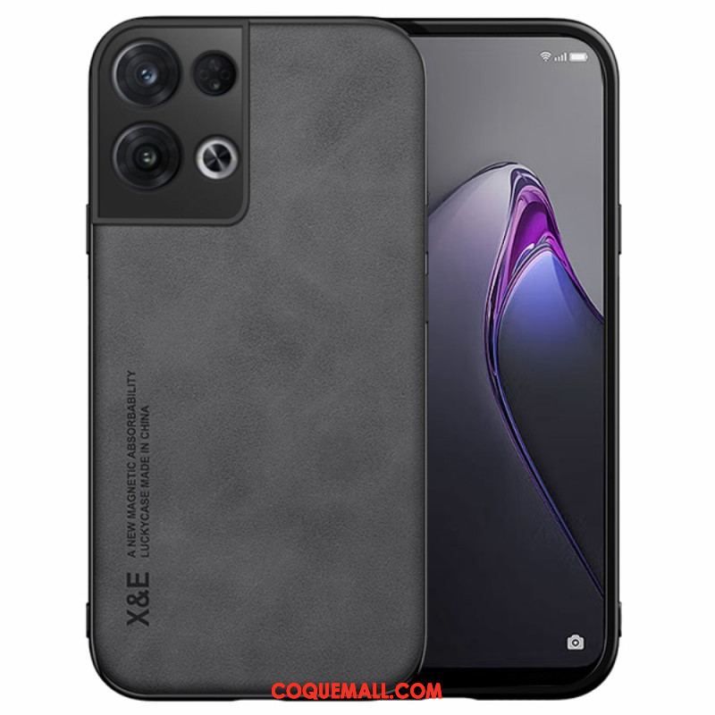 Coque Oppo Reno 8 Effet Cuir X&E