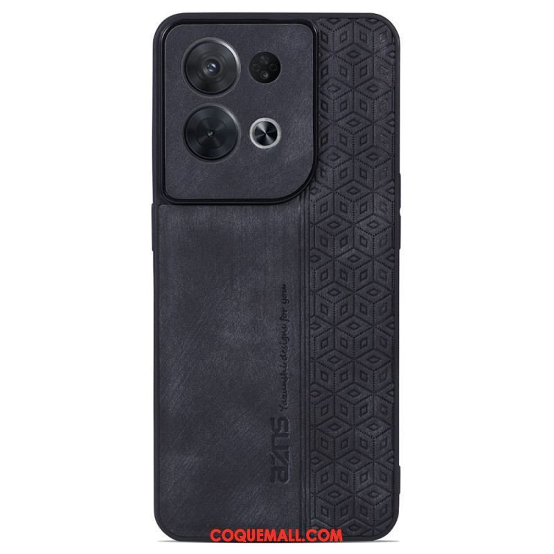 Coque Oppo Reno 8 Pro Effet Cuir AZNS