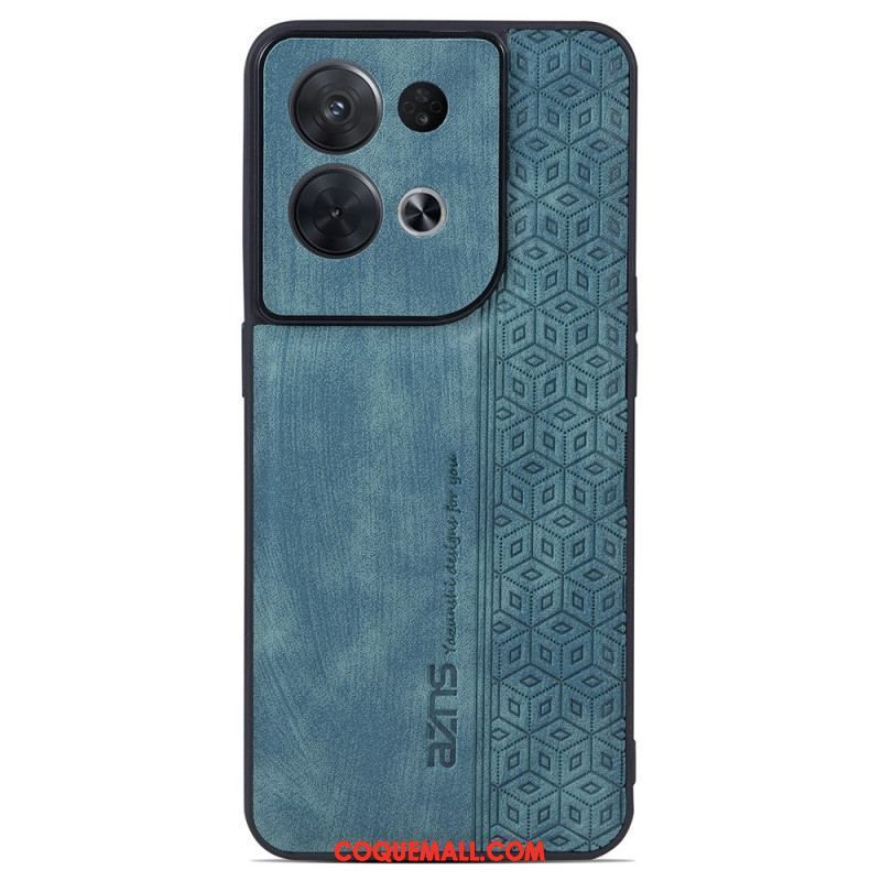 Coque Oppo Reno 8 Pro Effet Cuir AZNS