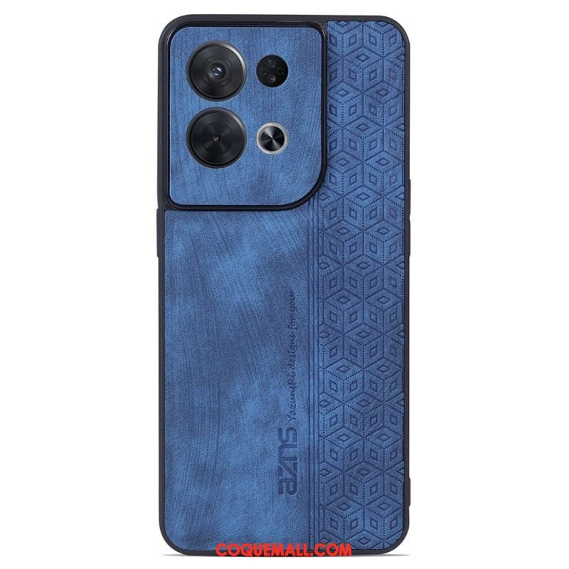 Coque Oppo Reno 8 Pro Effet Cuir AZNS