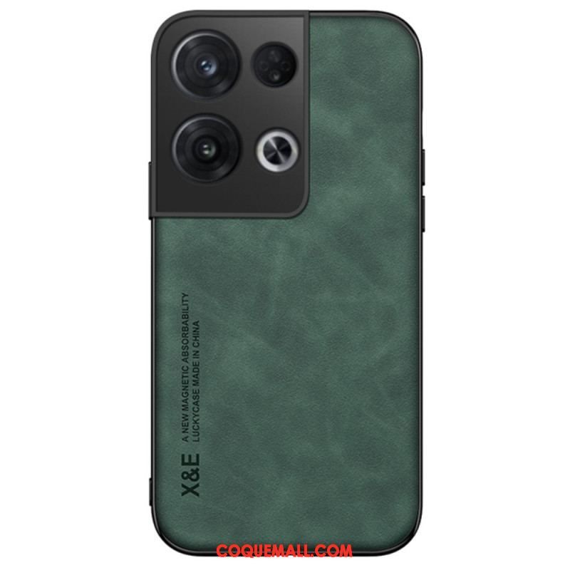 Coque Oppo Reno 8 Pro Effet Cuir X&E