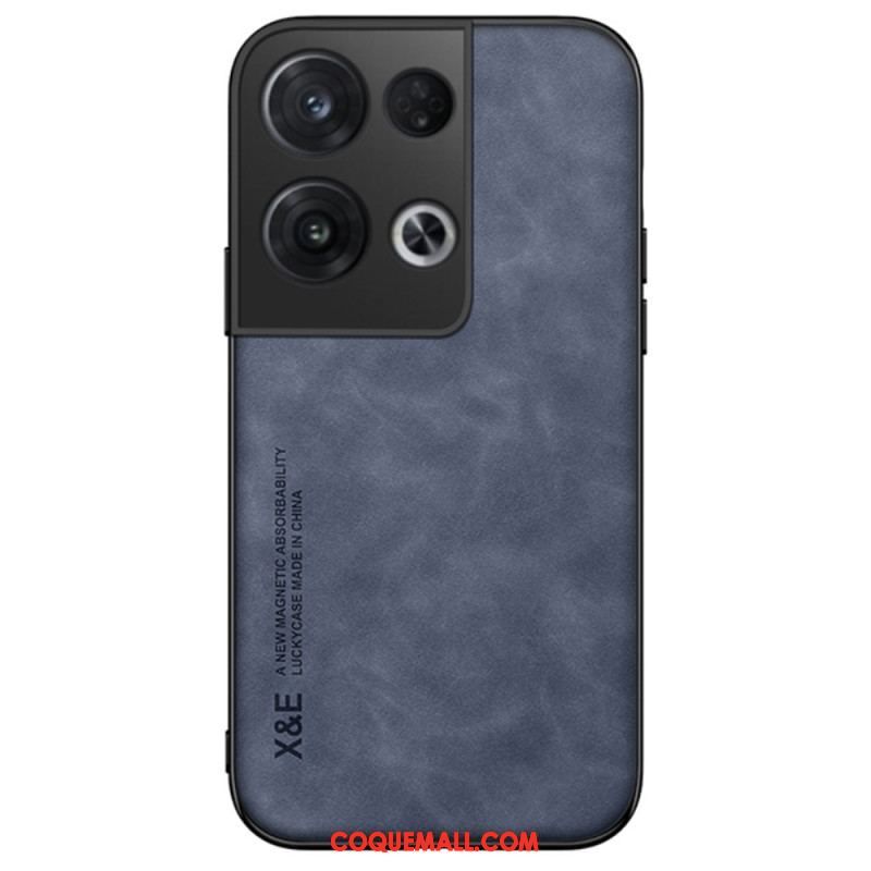 Coque Oppo Reno 8 Pro Effet Cuir X&E