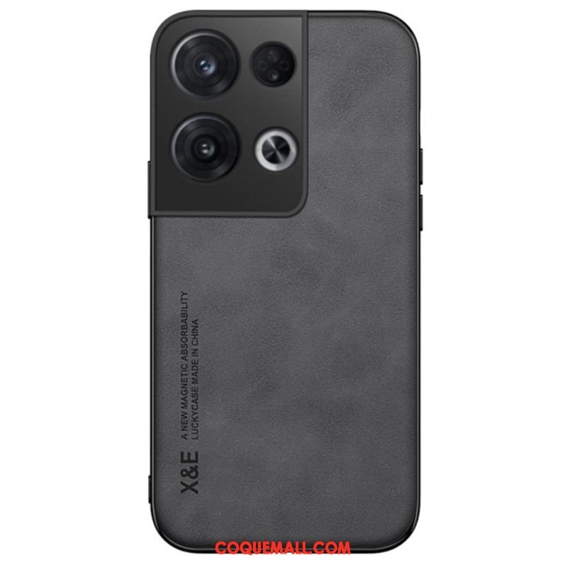 Coque Oppo Reno 8 Pro Effet Cuir X&E