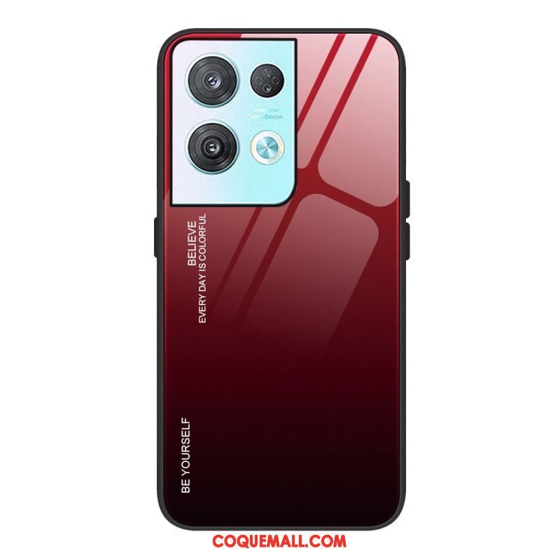 Coque Oppo Reno 8 Pro Verre Trempé Believe