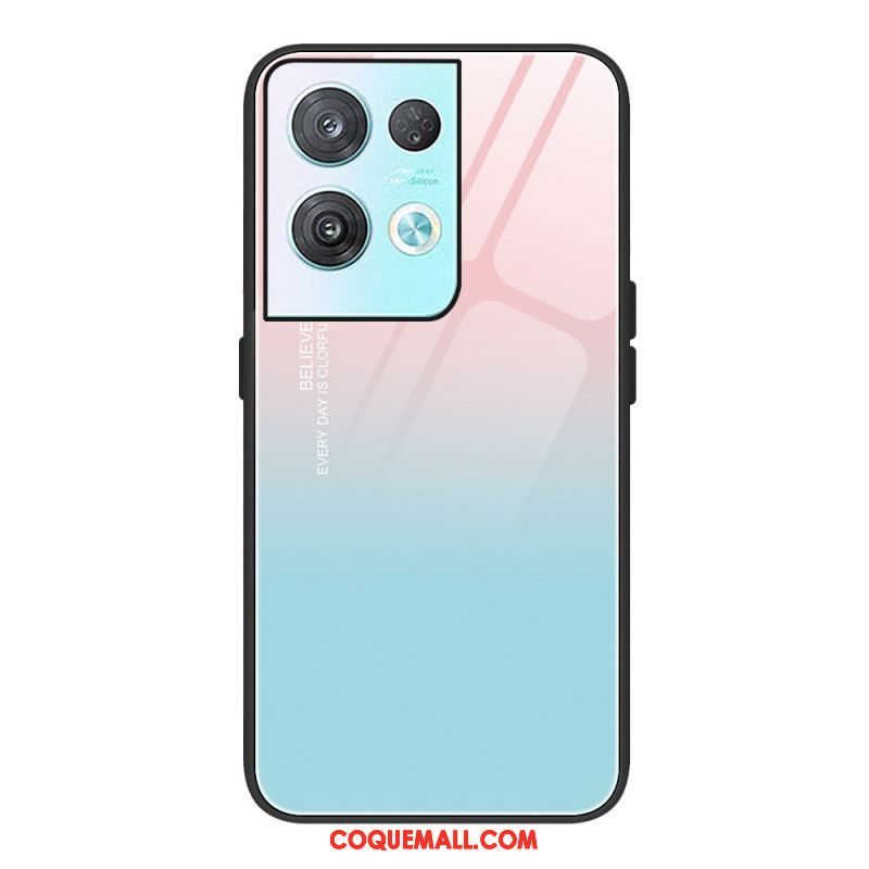 Coque Oppo Reno 8 Pro Verre Trempé Gradient