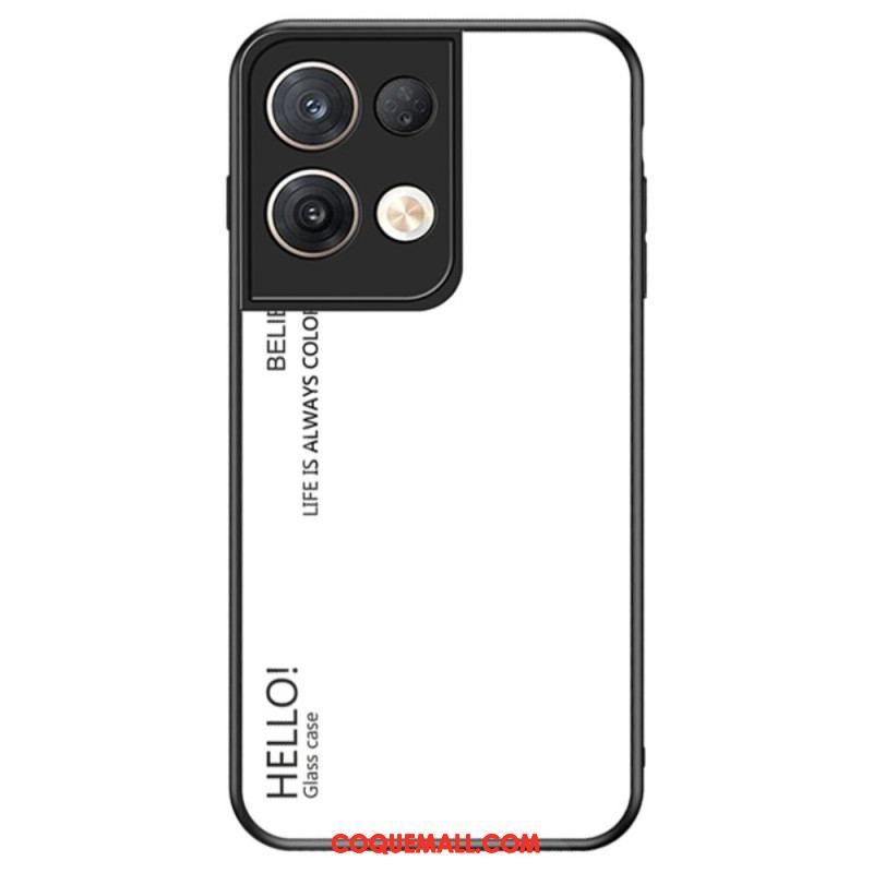 Coque Oppo Reno 8 Pro Verre Trempé Hello