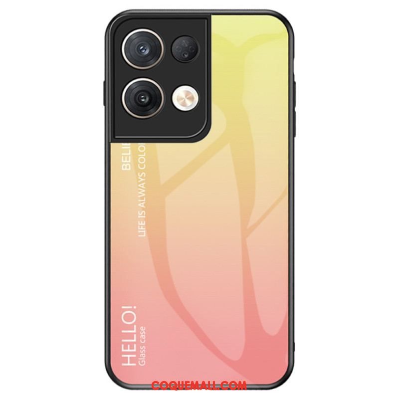 Coque Oppo Reno 8 Pro Verre Trempé Hello