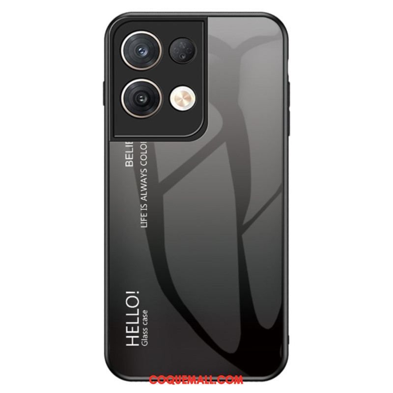 Coque Oppo Reno 8 Pro Verre Trempé Hello