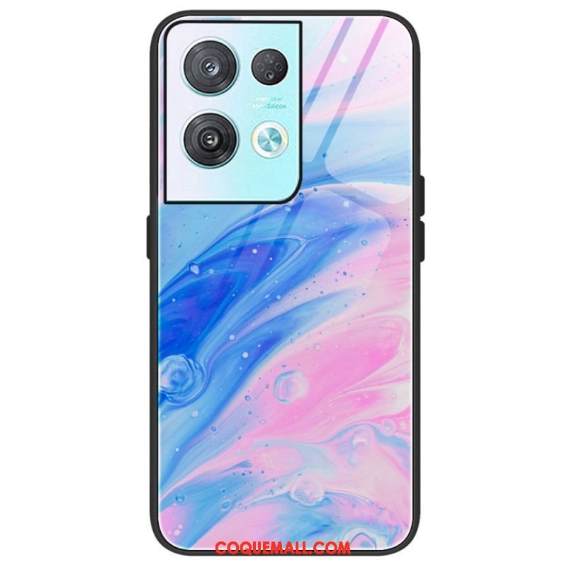 Coque Oppo Reno 8 Pro Verre Trempé Marble Colors