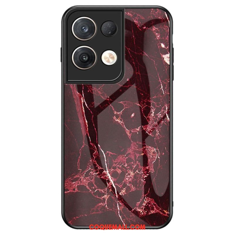 Coque Oppo Reno 8 Pro Verre Trempé Marbre