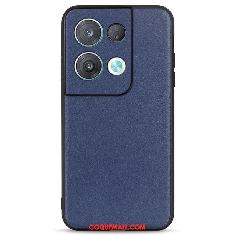 Coque Oppo Reno 8 Pro Vrai Cuir