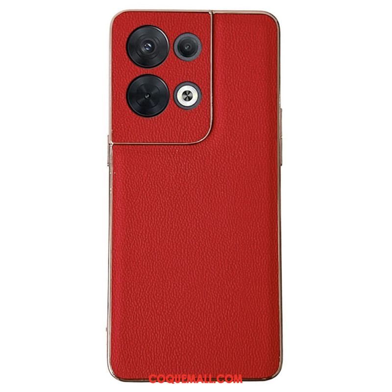 Coque Oppo Reno 8 Pro Vrai Cuir Premium