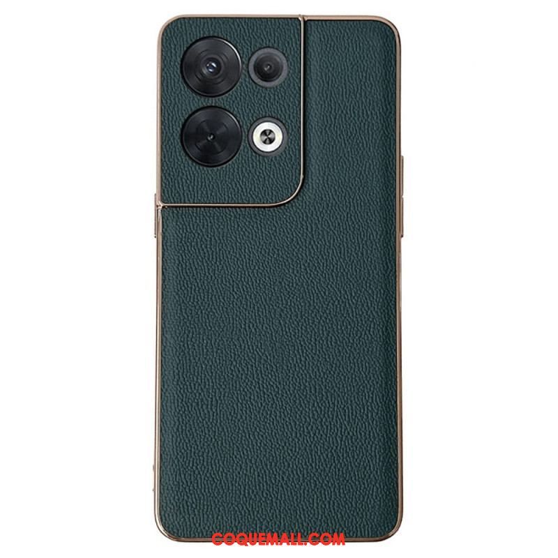 Coque Oppo Reno 8 Pro Vrai Cuir Premium