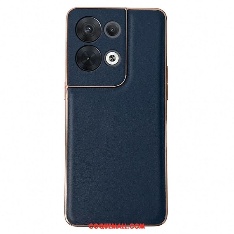 Coque Oppo Reno 8 Pro Véritable Cuir Premium