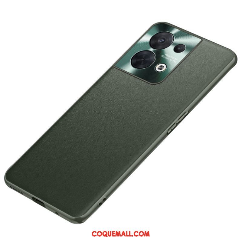 Coque Oppo Reno 8 Simili Cuir Haut de Gamme