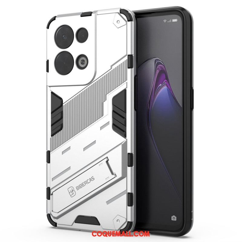 Coque Oppo Reno 8 Support Amovible Deux Positions Mains Libres