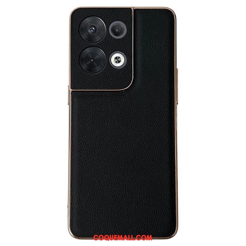 Coque Oppo Reno 8 Vrai Cuir Premium