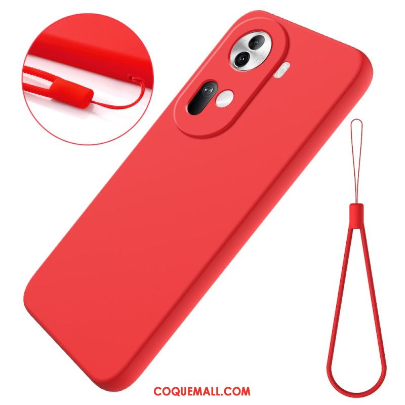 Coque Oppo Reno11 5G Silicone à Lanière