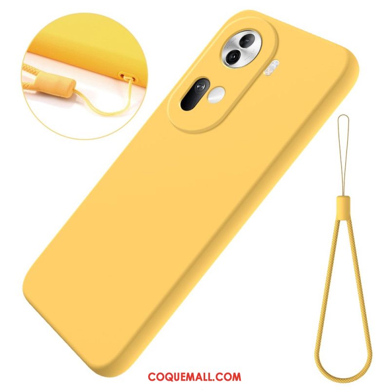 Coque Oppo Reno11 5G Silicone à Lanière