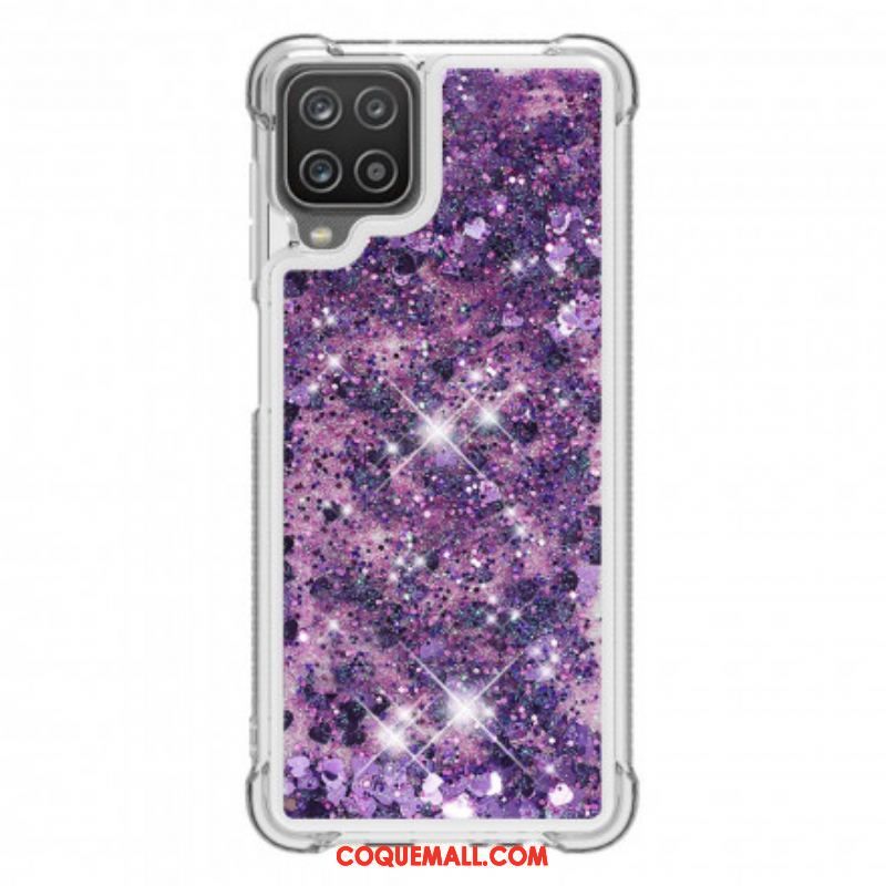 Coque Samsung Galaxy A12 / M12 Désire Paillettes