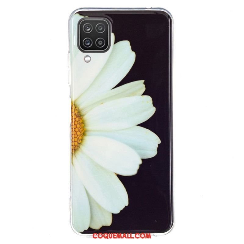 Coque Samsung Galaxy A12 / M12 Fleurs Fluorescentes