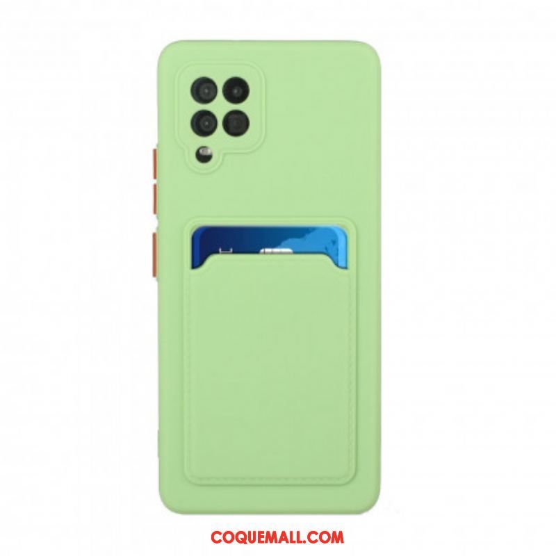 Coque Samsung Galaxy A12 / M12 Silicone Porte Carte