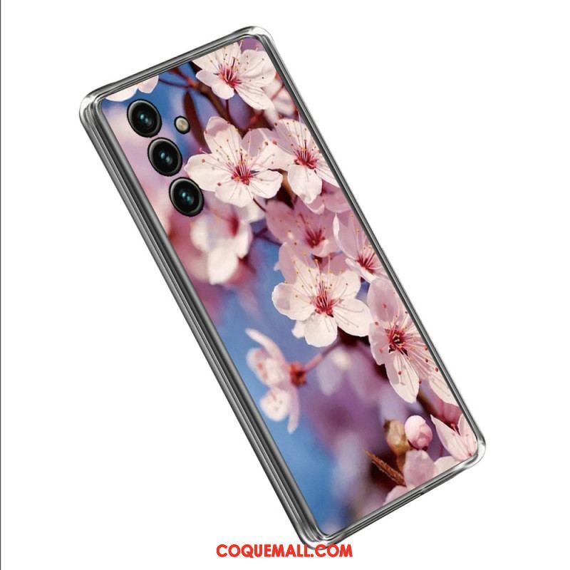 Coque Samsung Galaxy A14 5G / A14 Silicone Florale