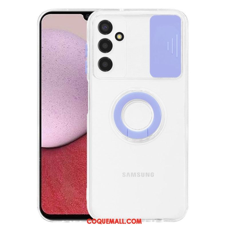 Coque Samsung Galaxy A14 5G / A14 Transparente avec Anneau-Support