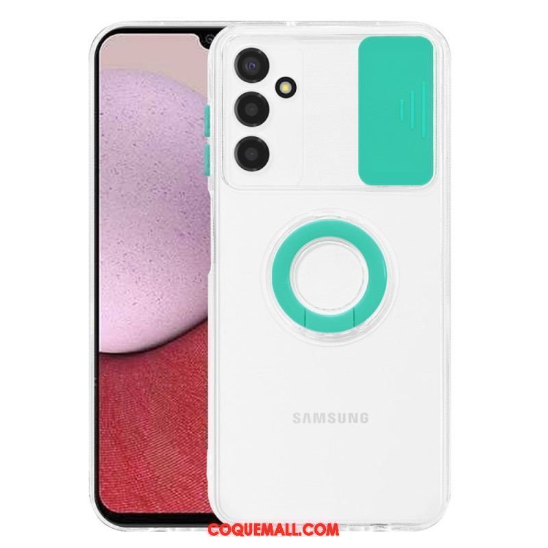 Coque Samsung Galaxy A14 5G / A14 Transparente avec Anneau-Support