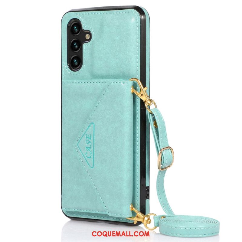 Coque Samsung Galaxy A15 4G / A15 Porte-Cartes et Bandoulière