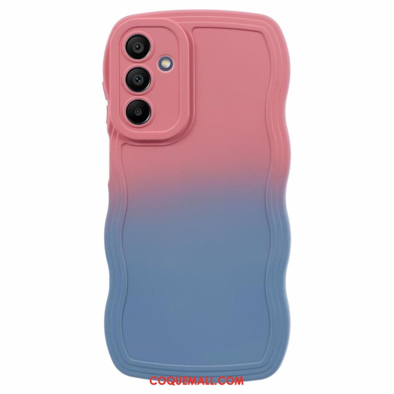 Coque Samsung Galaxy A15 5G / A14 Silicone Ondulée Bicolore