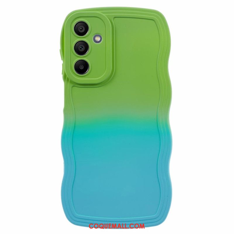 Coque Samsung Galaxy A15 5G / A14 Silicone Ondulée Bicolore