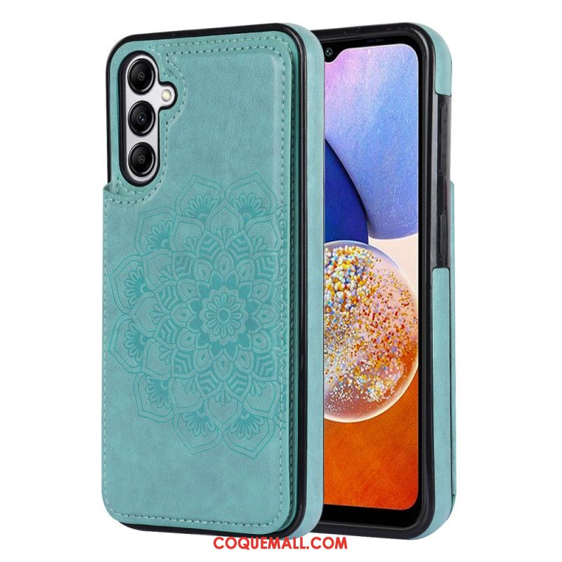 Coque Samsung Galaxy A15 5G / A15 Porte-Cartes Motif Mandala