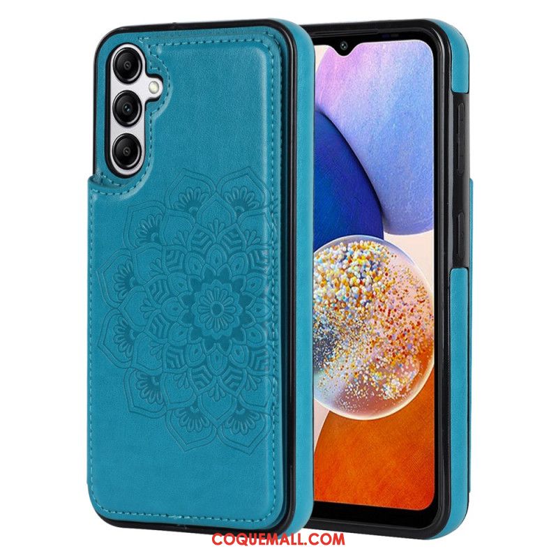 Coque Samsung Galaxy A15 5G / A15 Porte-Cartes Motif Mandala