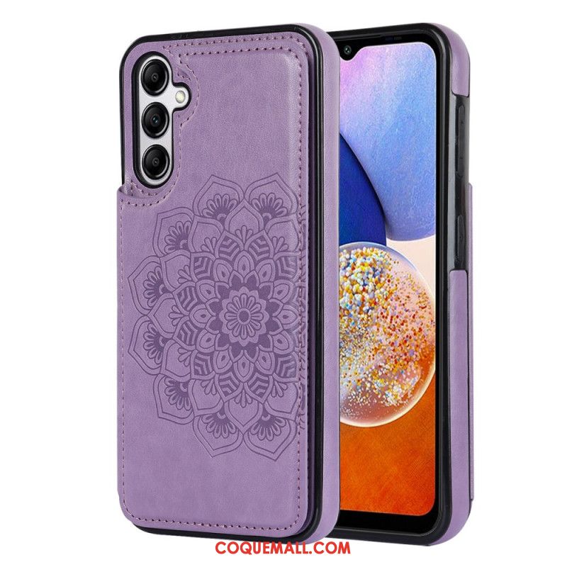 Coque Samsung Galaxy A15 5G / A15 Porte-Cartes Motif Mandala