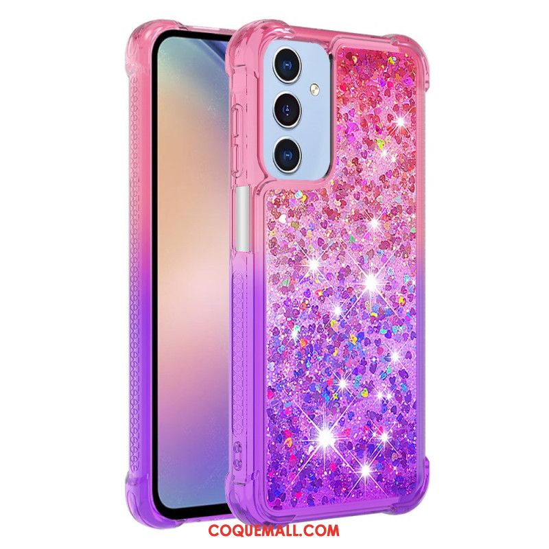 Coque Samsung Galaxy A15 5G Dégradé Paillettes